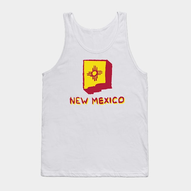 New Mexico Tank Top by Very Simple Graph